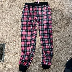 Pink Fuzzy Pajama Pants, size medium